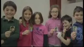 Ibilaldia 2014ren logoa Seber Altube Ikastolako ikasle eta irakasleen argazkiekin osatuta
