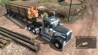 American Truck Simulator: Oregon DLC: back road logging.