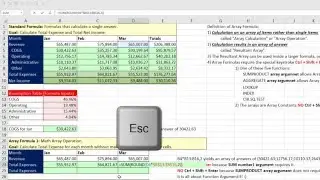 Highline Excel 2016, класс 05: Формулы массивов Excel: Подробные уроки: 12 примеров