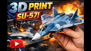 HOBBY AREA - Fully 3D printed Rc su57 maiden flight ( thanx HoloModels RC )