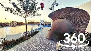 Riyadh Boulevard World - GREECE Vol. 1. - Walk- 4K 360 video MOVE YOUR PHONE!!!