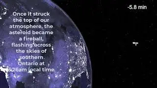 Asteroid 2022 WJ1 impacts southern Ontario in Canada 19 November 2022