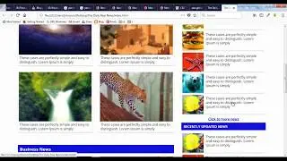 News Reading Website In HTML, CSS & JQUERY | Blog Website In HTML, Marquee Tag | Cycle Slider -4