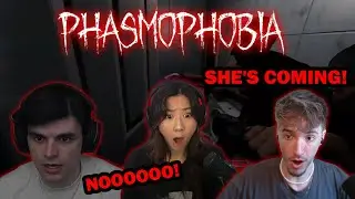 GHOST HUNTING With Fuslie, Ellum, Foolish & HJune | Phasmophobia