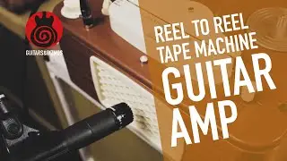 1950's Tandberg TB2 reel to reel tape machine as guitar tube amp. Great tone for studio recordings.