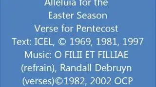 Alleluia for the Easter Season - Pentecost Sunday