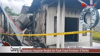 Kebakaran Hanguskan Bengkel dan Rusak Empat Kendaraan di Namlea
