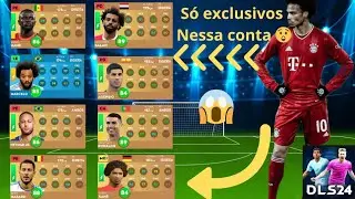 JOGADORES EXCLUSIVOS NESSA CONTA ( NEYMAR 86 ,CR7 88,SAN&Eacute;, MARCELO ,HAZARD ) DREAM LEAGUE SOCCER 24💥