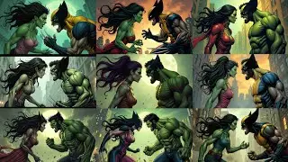Amazing Wolverine Fusion Hybrid with Other Monsters She Hulk