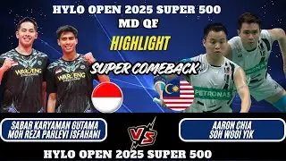 SUPER COMEBACK - GUTAMA/ISFAHANI (INA) vs CHIA/SOH (MAS) | MD QF HYLO Open 2025