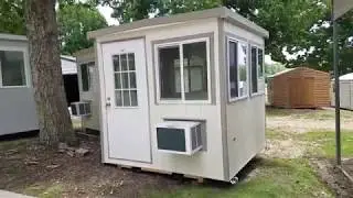 Prefab Guard Booth Detailed View 8x8 - Georgia Portable Buildings, Inc.