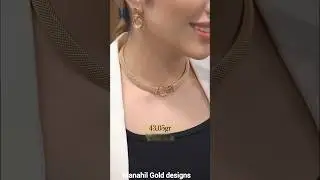 43.05 GM 🍊 style Light Gold Necklace For office wear| #goldjewellery #goldnecklace #14k #fashion