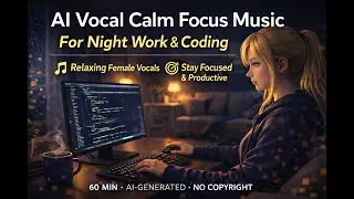 2026 Vocal Calm Focus Music for Night Work | Soft Flow (60 Min)