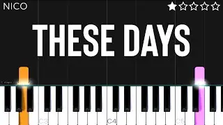 Nico - These Days | EASY Piano Tutorial