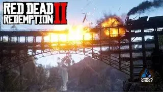 🚨Explode The Bridge 🚂🔥#rdr2 #playstation #like #share #subscribe #unboxghost #gaming #train 