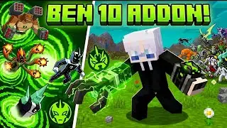  Ben 10 Mod For Minecraft PE 1.21+ 🔥 ( OMNITRIX + ALL ALIENS)