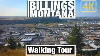 Walking Billings MT Rimrock Chief Black Otter Trail - Videos for Treadmill - 4K City Walks
