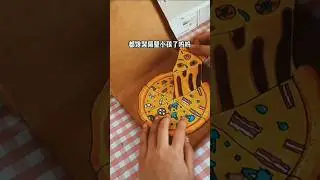 diy pizza box paper craft rotating make to with #crafting #craftideas