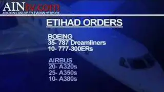Etihad's Big Order
