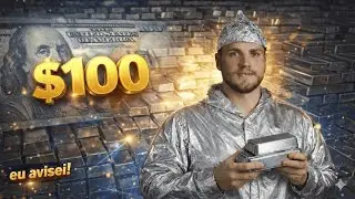 HIST&Oacute;RICO: PRATA BATE $100! Live deComemora&ccedil;&atilde;o do Short Squeeze