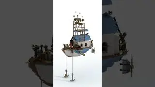 Amazing Blue Boat MOC #lego #moc #shorts