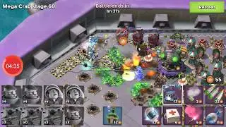 boom Beach || mega crab April 2018 || stage 59, STAGE 60 SOLO, STAGE 61 WITH 3 statue