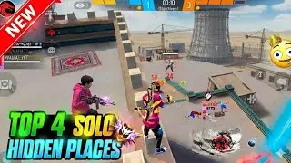 TOP 4 HIDDEN PLACES 🔥 IN CS RANK CLASH SQUAD (Garena Free Fire).