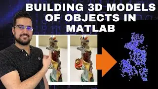 How to build 3D models of objects in MATLAB using uncalibrated cameras using SfM?