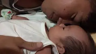 Daddys teasing baby