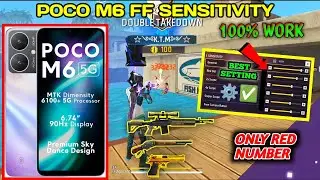 Poco m6 5G Best Sensitivity Setting For Free Fire || Headshot Sensitivity Settings