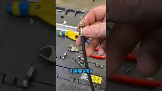 Базовый F-разъём RG6: инструкция! #подрядчик #инструменты #кабель