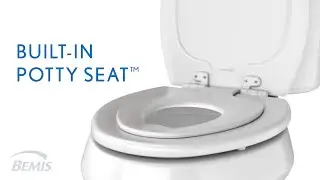 Toilet Seat with Built-In Potty Seat