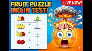 Only Genius Can Solve This 🍎🍐 | Live Math Puzzle