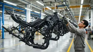 Inside the Motorcycle Frame Factory: Z900 Chassis Build
