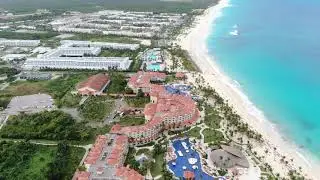 🇩🇴 Punta Cana Пляжи и отели, Доминикана с воздуха [4k, Mavic 2 zoom]