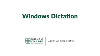 Windows Dictation