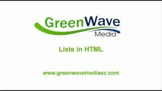 Lists in HTML