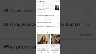 After doing a rather long Facebook live video, I look up Miley Cyrus recent in the news