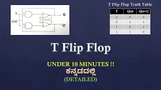 T Flipflop in Kannada (Detailed Explanation)