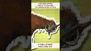 Exposed D&D 5e Catoblepas Challenge Rating #Shorts