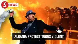 Protesters hurl petrol bombs at Albania government building