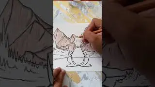 Kangaroo (coloring page EP1) #coloringpages #watercolor #waterpainting #color #kangaroo  #lunascraft