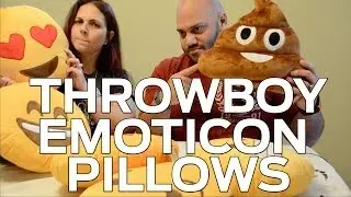 Throwboy Emoticon Pillows (giveaway + Poop Kiss!)