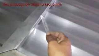 SERRALHERIA: Como fazer a marcação da chapa lambril #macete