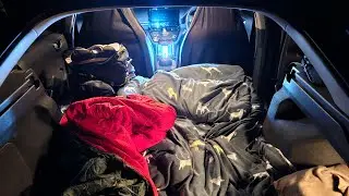 Uk car camping 🚗 on the coast of England #car #camping #beach #coastal #swim #adventure #England #UK
