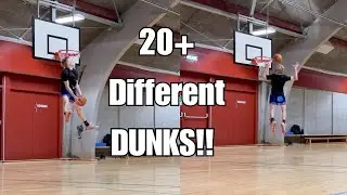 My MOST CREATIVE DUNK SESSION EVER!! || Low Rim Dunks!