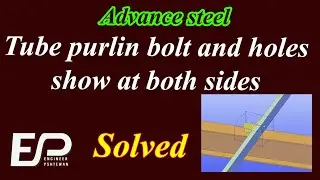 Advance steel Tube purlin connection hole at both sides