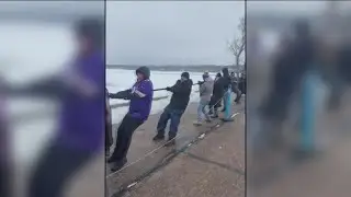 Border Battle tug of war competition raises funds for first responders along St. Croix River