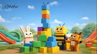 Robobee Learns to Share | Kids Moral Story | Roblox Cartoon Animation