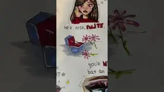 devil in disguise lyric art *COLORED VERSION* #artist #art #lyrics #lyricart #drawing